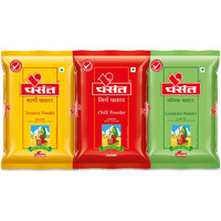 VASANT Masala Powder Combo | Pack of 3 (Chilli Powder + Turmeric Powder + Coriander Powder) | Chilli | Red Chilli | Turmeric | Haldi | Haldar | Coriander | Dhana | Dhaniya | Indian Spices & Masala | Vegetarian | 1 Kg each