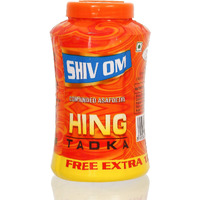 SHIVOM BRAND Tadka Hing Powder | Natural & Healthy Compounded Asafoetida Powder | (220 GM)