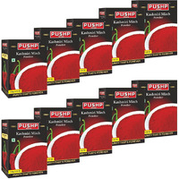 Pushp Brand Kasmiri Red Chilli Powder (100gm Pack of 10)