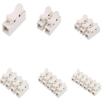 DIY Crafts 10 Pcs Pack, P3 Ch3, 2/3P CH2/3 Spring Wire Quick Connector Terminal Block Electrical Cable Clamp Terminal Connector LED Strip Light Wire No Scr(10 Pcs Pack, P3 Ch3)