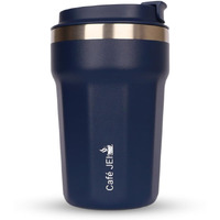 Cafe JEI Keep Your Brew Perfectly Insulated On-The-Go 380ml Insulated Coffee Travel Mug: Leakproof Lid, Stainless Steel Thermos for Hot & Cold Drinks - Ideal Reusable Cup for Men and Women