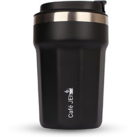 Cafe JEI Keep Your Brew Perfectly Insulated On-The-Go 380ml Insulated Coffee Travel Mug: Leakproof Lid, Stainless Steel Thermos for Hot & Cold Drinks - Ideal Reusable Cup for Men and Women