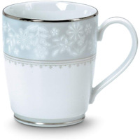 Noritake Japan-Porcelain Tea And Coffee Mug Set Of 6-Kitchen&Dining Luxury Gold Tableware White Tea Mug Cup Set-Winter Sonata Hearth Collection Coffee Tea Set,?295 ML