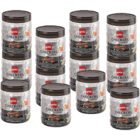 CELLO Checkers Pet Plastic Airtight Canister Set|Food Grade And Bpa Free Canisters|Durable&Shatterproof Body|Air Tight Seal&Stackable|Free From Any Kind Of Odor|Transparent|2000Ml,Set Of 12