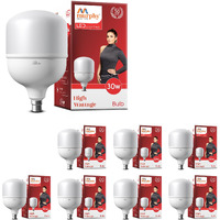 Murphy 30-Watts B22 LED Cool White Bulb, Pack of 8