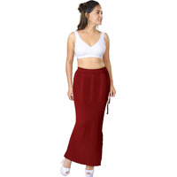 dermawear Women Blended Fabric Saree Shapewear Petticoat (Maroon; 5XL)