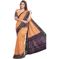 BHS Womens Sambalpuri Cotton Saree Without Blouse Piece (Nuapatanapata_Multicolour)