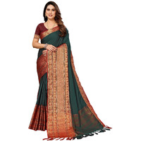 VJFASHION Womens Soft CottonSilk Blend NarayanPet Saree With Blouse Piece_Freesize
