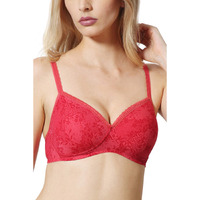 Van Heusen Women Bra - Cotton Easy Set Lycra - Breathable Perforated Cups Wireless Padded Full Coverage_11003_CSB04_30B