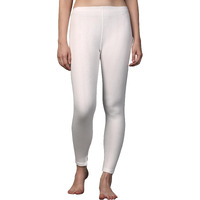 Wearslim Winter Thermal Bottom Underwear for Women Ultra Soft Winter Warmer Inner Wear Johns Pant Lower - White (Size - 4XL)