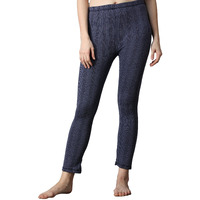 Wearslim Winter Thermal Bottom Underwear for Women | Ultra Soft Winter Warmer Inner Wear Johns Pant Lower Color - Blue (Size - Medium)