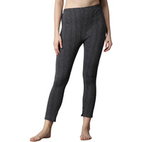 Wearslim Winter Thermal Bottom Underwear for Women | Ultra Soft Winter Warmer Inner Wear Johns Pant Lower Color - Black (Size - Medium)