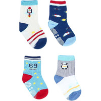 NEOBABY Dotted Grip Socks for Kids Boys & Girls (Assorted/Random Designs)