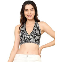 KE Kanha Exports Womens Halter Top - Chic and Comfortable Fashion for Any Occasion (Dark Jungle Green)