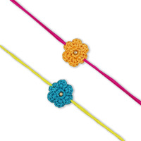 Prapti Handicrafts handmade crochet rakhi for brothers (Style 17)