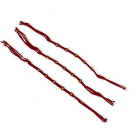 Prapti handicrafts Woollen Thread Mauli Dhaga Rakhi for Brothers in Combo of 3 (Red)