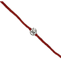 Prapti Handicrafts Handmade Om Silver Rakhi for Brother/Bhaiya With Roli Chawal (Pack of 1)