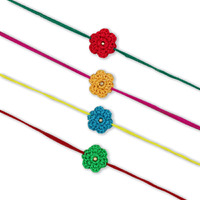 Prapti Handicrafts handmade crochet rakhi for brothers (style 14)