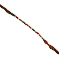 Prapti Handicrafts Handmade Gunthan Rakhi for Brother (red multi moli rakhi)