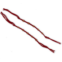 Prapti Handicrafts Handmade Gunthan Rakhi for Brother (red mauli 2)