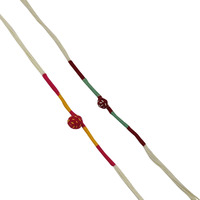 Prapti Handicrafts Handmade Eco Friendly Simple Set of 2 Rakhis Family Combo Rakhi for Brother Bhaiya Bhai Rakhdi for Brother (Cream-Pack of 2)