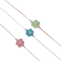 Prapti Handicrafts Handmade Eco Friendly Crochet Set of 3 Rakhis Family Combo Rakhi for Brother Bhabhi Bhaiya Bhai Rakhdi for Brother (Pastel Crochet Rakhi-Pack of 3)