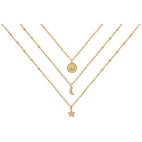 GIVA 925 Silver Golden Anushka Sharma Layered Constellation Charm Necklace| Rakhi Rakshabandhan Gift for Sister Bhabhi , Gifts for Women & Girls,Pendant to Gift Women & Girls | With Certificate of Authenticity and 925 Stamp | 6 Month Warranty*