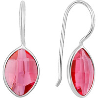 GIVA 925 Silver Cherry Pink Crystal Earrings | Rakhi Rakshabandhan Gift for Sister Bhabhi, Gifts for Women & Girls | With Certificate of Authenticity and 925 Stamp | 6 Month Warranty*