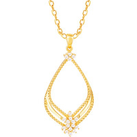GIVA 925 Silver Golden Princess Pendant With Link Chain| Rakhi Rakshabandhan Gift for Sister Bhabhi, Gifts for Women & Girls | With Certificate of Authenticity and 925 Stamp | 6 Months Warranty*