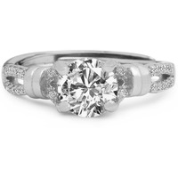 GIVA 925 Silver Zircon Studded Ring , Adjustable | Gifts for Girlfriend, Rakhi Rakshabandhan Gift for Sister Bhabhi , Gifts for Women & Girls | With Certificate of Authenticity and 925 Stamp | 6 Month Warranty*