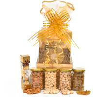 NUTRI MIRACLE Raksha Bandhan Gift Basket with Nuts and chocolates | Rakhi Gifts for Brother,Sister | Festive Celebration Pack | Anniversary and Birthday gift