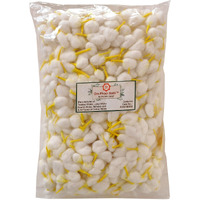 Om Phool Batti Round Cotton Wicks for Diya, GOL Batti for Puja with Chandan Tip, 2100 Pieces (Pack of 2, Yellow)