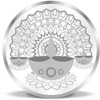 ACPL Precious Moments BIS Hallmarked Silver Coin Diya Spreading Light and Prosperity 20Gm 999 Pure