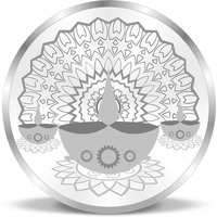 ACPL Precious Moments BIS Hallmarked Silver Coin Diya Spreading Light and Prosperity 50 gm 999 Pure