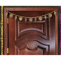 Nirmal Handicraft Oxide Metal Toran anting bandarwal Subh Labh Sri Ganesh Namah Bandarwal Diwali Decoration Golden Shubh Labh Ganesh Ji Door Bandarwal Pack of 1