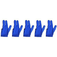 Laxmi Ganesh Billiard Pool Snooker Glove (Pack of 5 Pieces) (Blue)