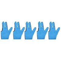 Laxmi Ganesh Billiard Pool Snooker Glove (Pack of 5 Pieces) (Sky Blue)