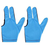 Laxmi Ganesh Billiard Snooker and Pool Glove (Pack of 2 Pieces) (Sky Blue)