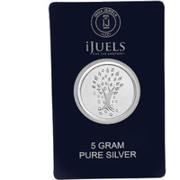 I JUELS ; LIVE THE EMOTIONS 999 Silver lucky Kalpataru tree 5 gram Silver Coin temper proof pack