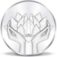 Precious Moments 50 Grams Silver Coin Lotus BIS Hallmarked 999 Pure by ACPL