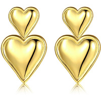 Shining Diva Fashion Latest Stylish Western Earrings for Women Girls (15840er) (Gold)