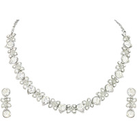 Atasi International Jewellery Set for Women (Silver)(R1778)