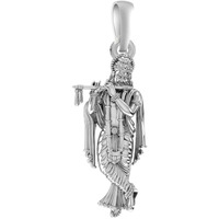 AKSHAT SAPPHIRE Sterling Silver (92.5% purity) God Krishna (Big Size) Pendant for Men & Women Pure Silver Lord krishan (Big Size) Locket for Good Health & Wealth