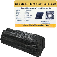 Crystal Heaven Black Tourmaline Crystal - 1 Piece Of 750-1000 Grams Large Black Tourmaline Stone - Very High Grade Black Tourmaline Crystals Rough Raw For Protection, Crystal Grids, Good Vibes