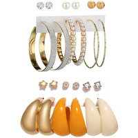 YouBella Fashion Jewellery Gold Plated Ear rings Combo of Earrings for Girls and Women (Style 6)
