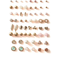 Shining Diva Fashion 30 Pairs Earrings Combo Set Latest Stylish Crystal Pearl Earrings for Women and Girls (rrsd14857er)