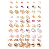 Shining Diva Fashion 30 Pairs Earrings Combo Set Latest Stylish Crystal Pearl Earrings for Women and Girls (rrsd14781er)