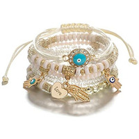 YouBella Jewellery Evil Eye Bracelet for Girls and Women (Style 1)