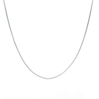 Clara Anti-Tarnish 92.5 Sterling Silver Silk Chain Necklace for Women (16 18 24 Inches)