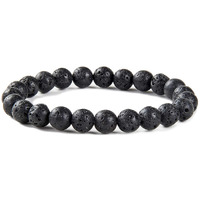 Young & Forever Gift Certified Reiki Crystal Semi Precious Gemstone Lava Rock Diffuser for Physical and Mental Strength Courage Healing Stone Stretch Bracelet for Men Women